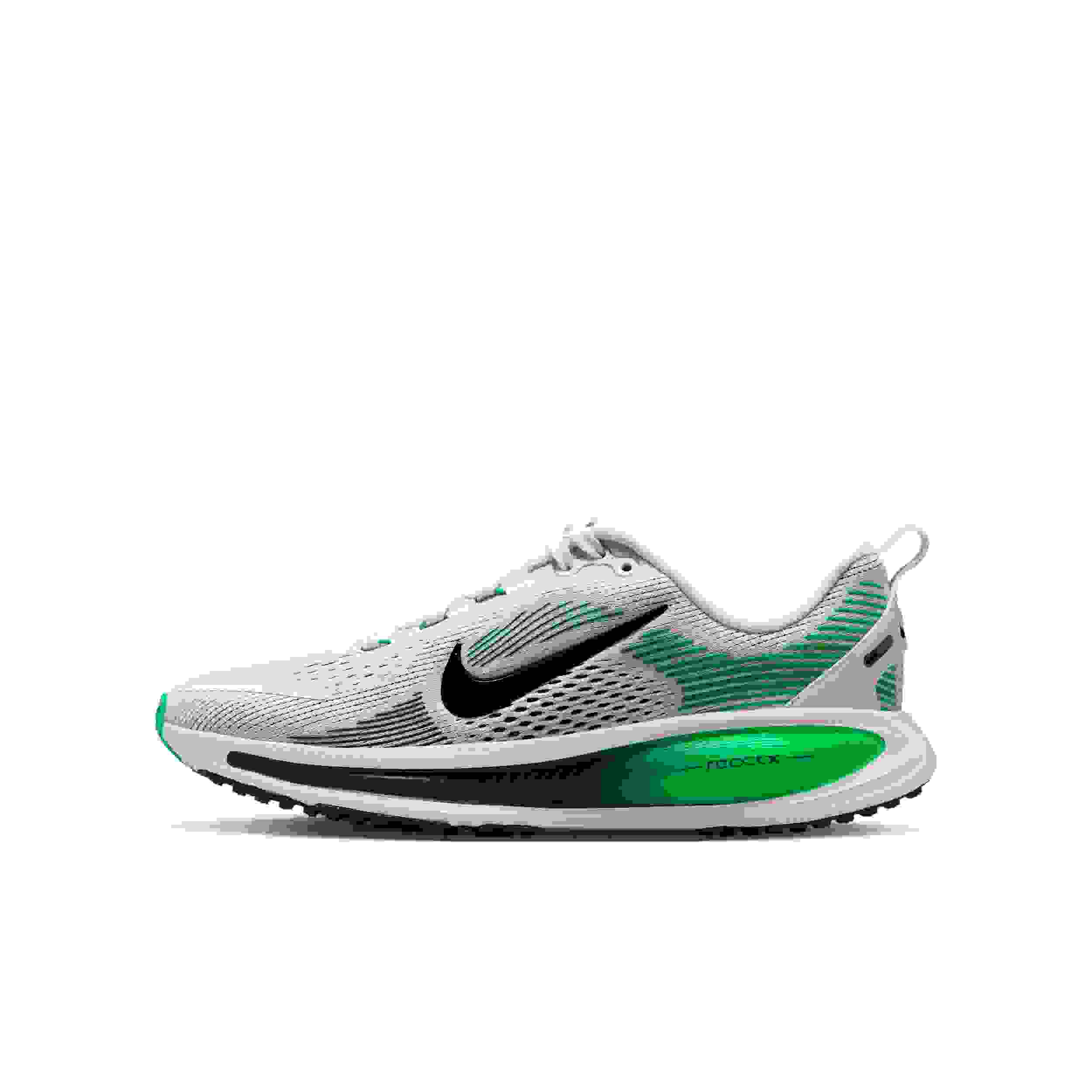 Nike Vomero 18 Grade School Boys' "White/Green Spark/Midnight Navy" Running Shoe
